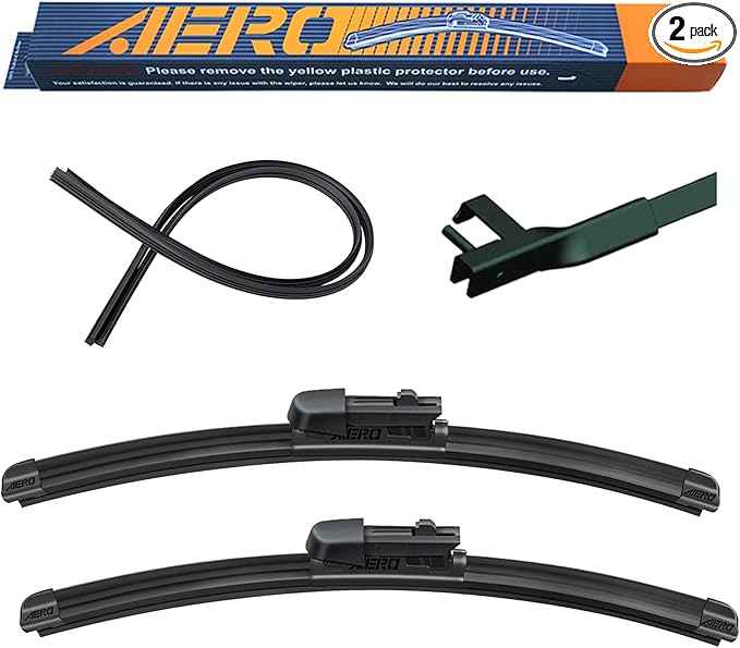 AERO Avenger 21"+21" Premium Windshield Wiper Blades OEM Replacement for Audi TT 2006-2004 (Set of 2)
