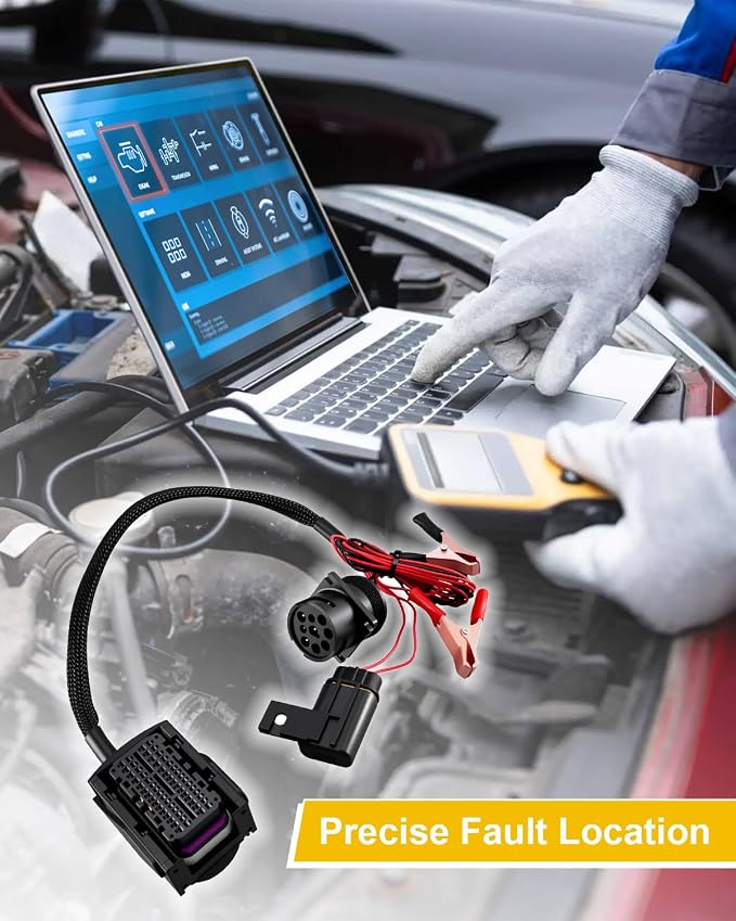 Engine Diagnostic Cable Adapter Compatible with MX13 EPA17 ACM Engine, Diagnostic Wiring Harness for Heavy Duty Commercial Trucks, Fault Detection Cable