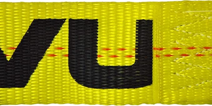 VULCAN Ratchet Strap with Wire Hooks - 3 Inch x 27 Foot - 2 Pack - Classic Yellow - 5,000 Pound Safe Working Load