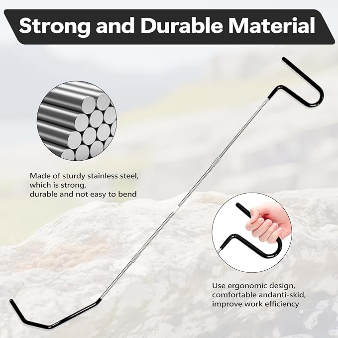 20 pcs Stainless Steel Repair Tools, 59 inch Portable Repair Tools for Routine Vehicle Maintenance