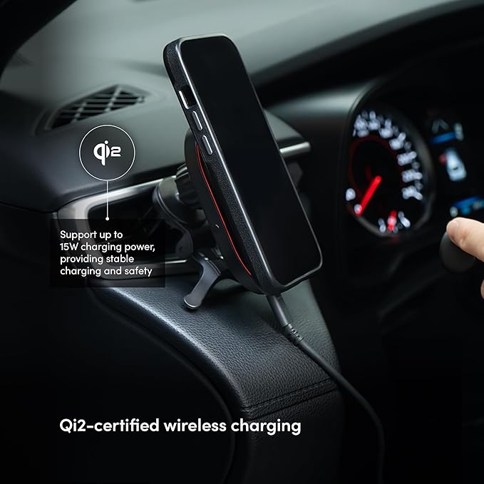 Moshi Qi2 Wireless Car Charger(15W) - Mist Black