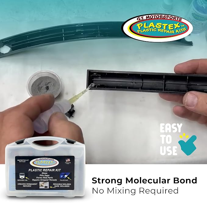 Plastex Plastic and Fiberglass Repair - Easily fix, Recreate Broken Plastic, Fiberglass Wood & More! Plastex Master Tech Kit
