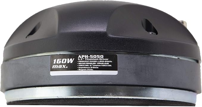 Audiopipe APH5050 Titanium Compression Driver 160 Watts Max 8ohm 2vc