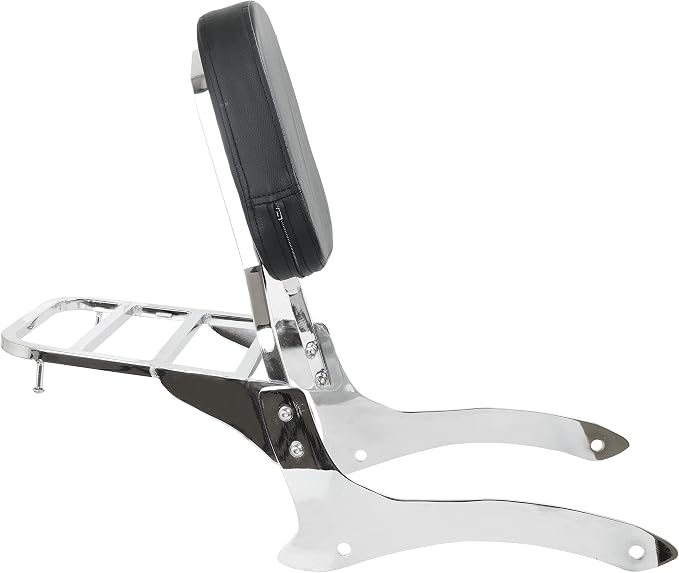 Sissy Bar & Rack Fits for Yamaha V Star XVS 1100 Classic Dragstar | Passenger Backrest & Luggage Rack 2000-2011 V Star XVS 1100 Classic Dragstar XVS 1100 Classic Chrome