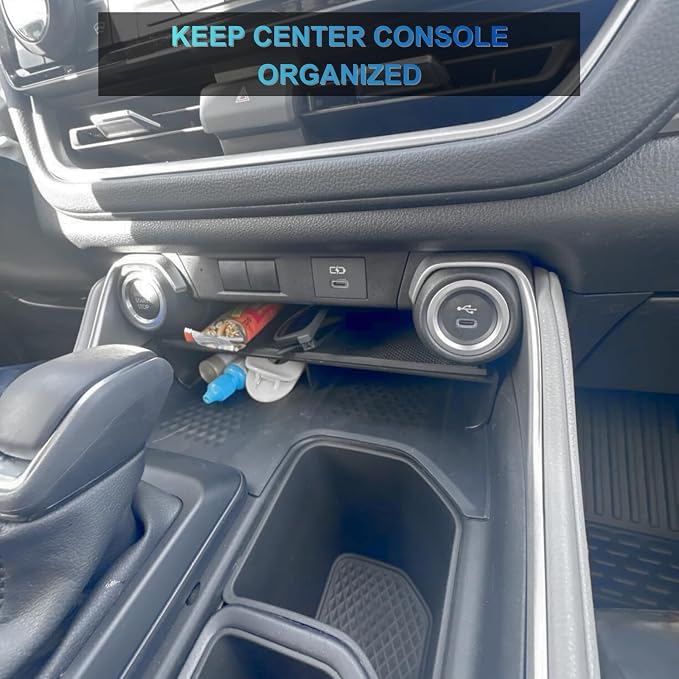 3Pcs Center Console Organizer for 2024-2026 Toyota Grand Highlander | Fits Hybrid LE/XLE/Ltd/Platinum, Dashboard Tray, Console Storage & Anti-slip Mat Protector (Non-Charging)