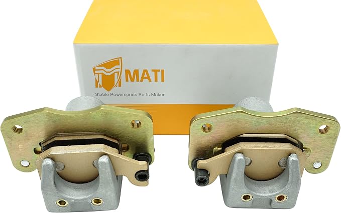 M MATI Front Left Right Brake Calipers & Pads for Can Am Renegade 500 800 Outlander 330 2X4 400 2X4 800R XXC 705600594 705600593