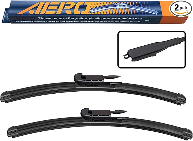 AERO Avenger 22"+20" Premium Windshield Wiper Blades OEM Replacement for Audi A3 2007-2006 (Set of 2)