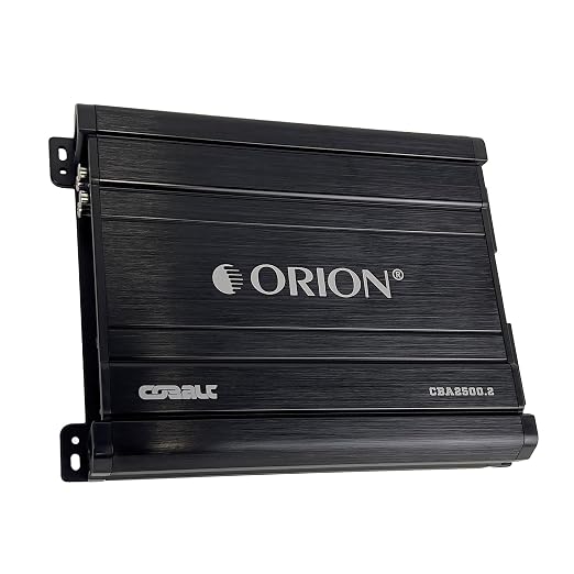 Orion Cobalt Series CBA2500.2 High Efficiency 2-Channel Class A/B Amplifier for Car Audio Stereo - 2500W Max, 350W RMS, 2/4 Ohm Stable, Adjustable Low/High Pass, Bass Boost, MOSFET Power Supply.