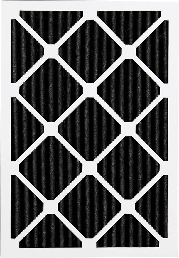 Nordic Pure 18x24x1 (Actual Size: 17 1/2 x 23 1/2 x 3/4) Pure Carbon Pleated Odor Reduction Furnace Air Filters 12 Pack