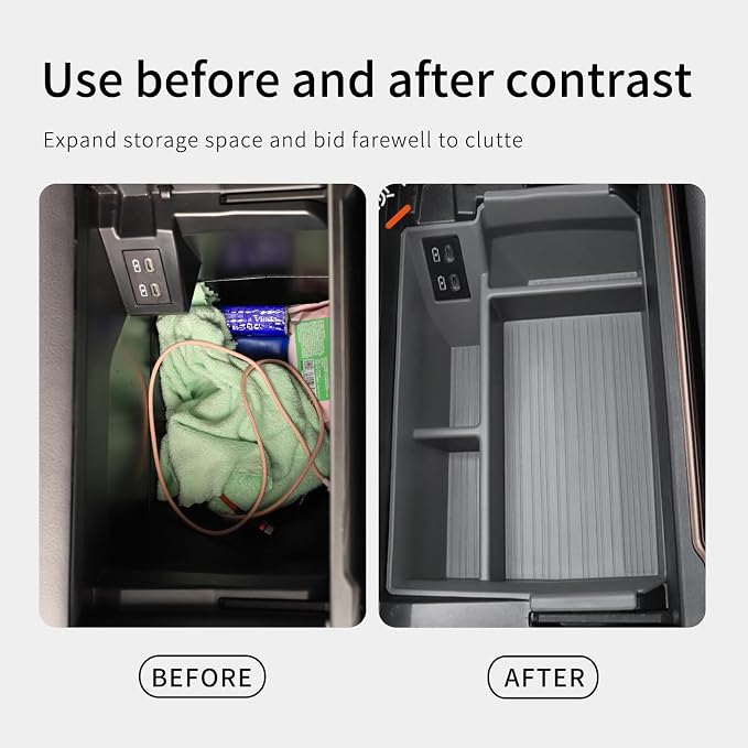 Compatible with 2026 Toyota Sienna accessories Center Console Organizer with Cup Holder, Lower Storage Box Accessory Lower Center Console Tray (Compatible with 2021-2026 Toyota Sienna, Gray)