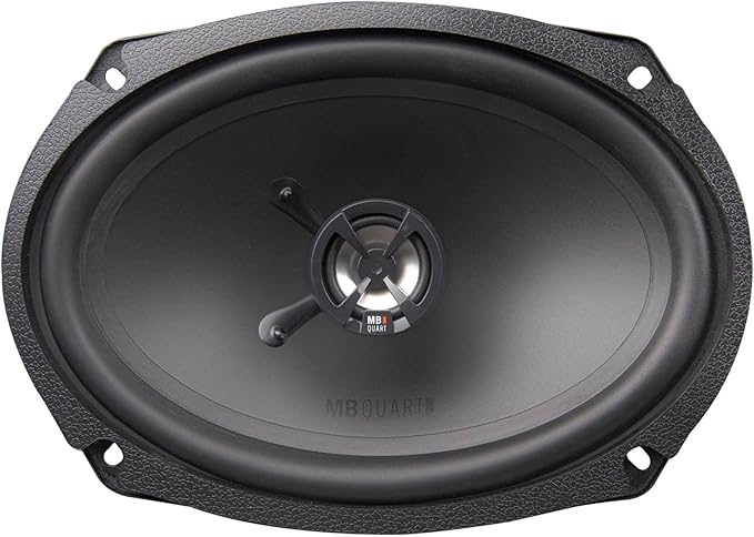 MB Quart 6x9" 2 Way Car Audio Coaxial Speakers with Polypropylene Cones & Butyl Rubber Surrounds for Enhanced Quality, 150W Peak Power, 88 dB, Pair