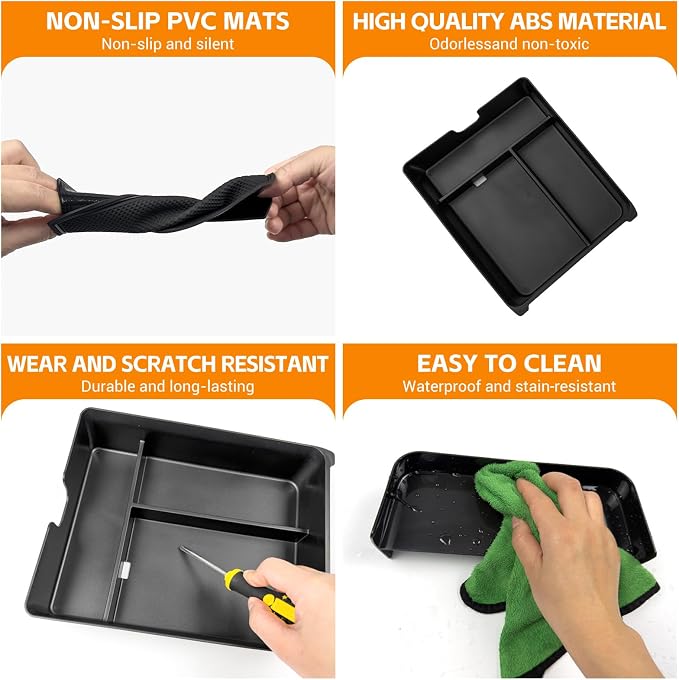 Center Console Organizer Armrest Tray Compatible with 2023-2026 Honda Pilot&2026 Honda Passport Storage Box Insert for Pilot Passport Accessories