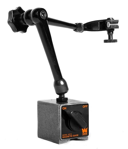 WEN Magnetic Base for Dial Indicators, Three Segment, Industrial Strength with Quick Release (10714)