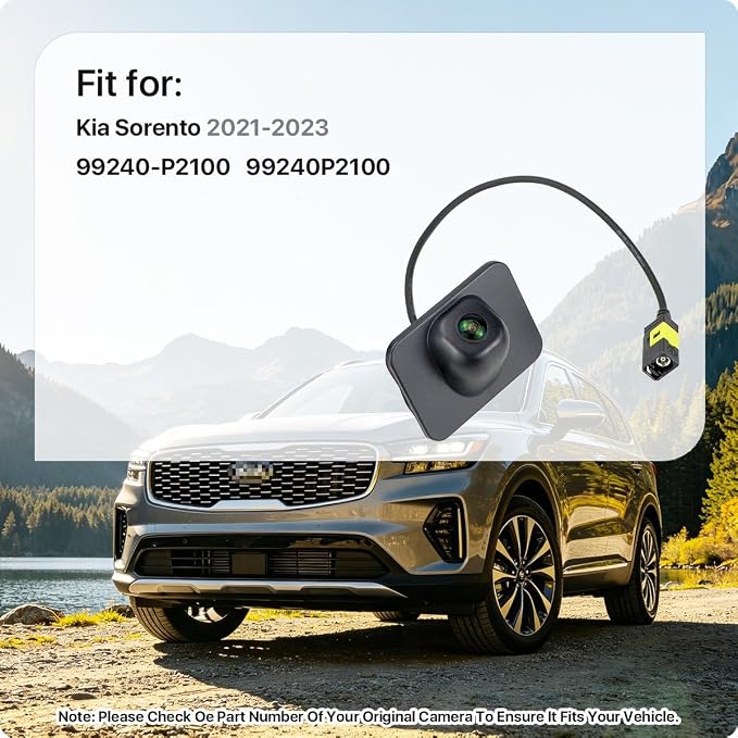 99240-P2100 Rear View Camera Replacement for Kia Sorento 2021-2023, OE Backup Cam Replaces 99240P2100 by GreenYi