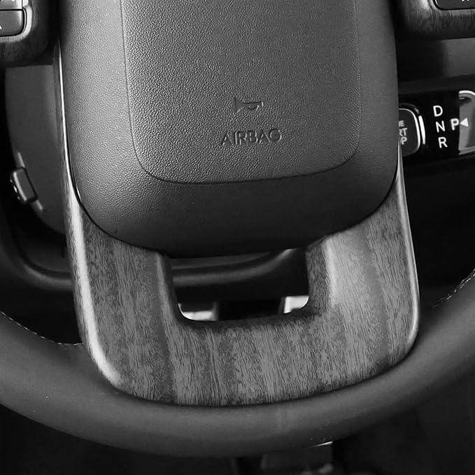 YOUTOOCAR Steering Wheel Cover Trim Compatible with Hyundai Santa Fe 2024-2026 Hyundai Palisade 2026 Hyundai IONIQ 9 Accessories (Wood Grain)