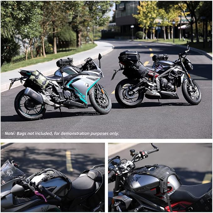 Rhinowalk Motorcycle Tank Bag/Bumper Bag Universal Saddle Bag Mounting Base
