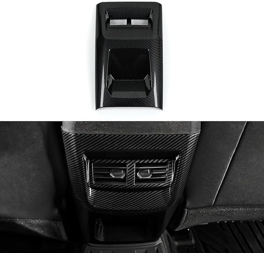 Car ABS Carbon Fiber Armrest AC Vent Rear Seat Air Outlet Panel Sticker Cover Interior Trim Decal for Chevrolet Colorado 2023 2024 2025 2026 Accessories