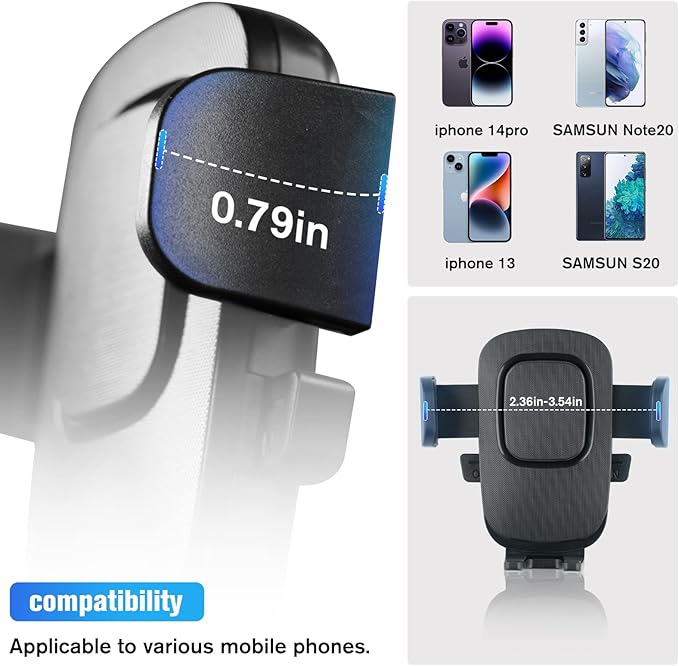 Dashboard Mobile Phone Holder for Ford Bronco Sport, Cell Phone Mount with Tray Internal Accessories Automobile Cradles Applicable to Ford Bronco Sport 2021 2022 2023 2/4 Doors