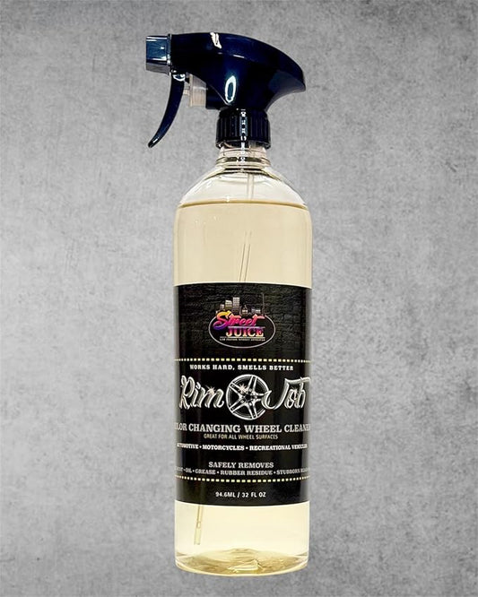 Rim Job RJ-32 Color Changing Wheel Cleaner NON Acid Iron Remover, Safe On Most Rim Finishes Cars, Trucks, Motorcycles 32 fl oz