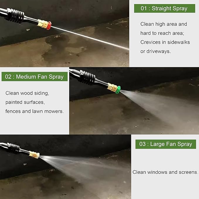 Raincovo Pressure Washer Foam Cannon, Stainless Steel Filter, Adjustable Nozzle with M22 and 1/4 Inch Quick Connect, with 7 Nozzle Tips 3.0GPM, 1/4 Inch Quick Connector