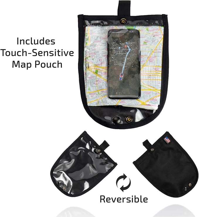 Chase Harper USA 1700M Black Mini Aeropac Magnetic Tank Bag - Water-Resistant, Industrial Grade Ballistic Nylon w/Thermo-Plastic Insert, Anti-Scratch Bottom, Super Strong Neodymium Magnets