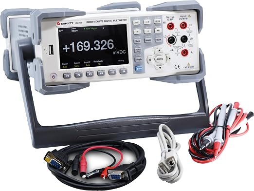 Triplett MM750B True RMS Benchtop Digital Multimeter with Large LCD - AC/DC Voltage and Current, µA Current, Resistance, Temperature, Capacitance, Frequency, dB/dBm