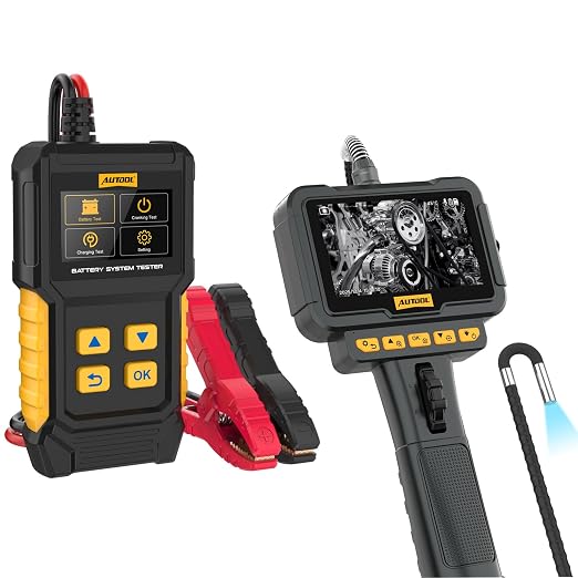 AUTOOL BT360 Battery System Tester & AUTOOL SVB208 Articulating Video Borescope