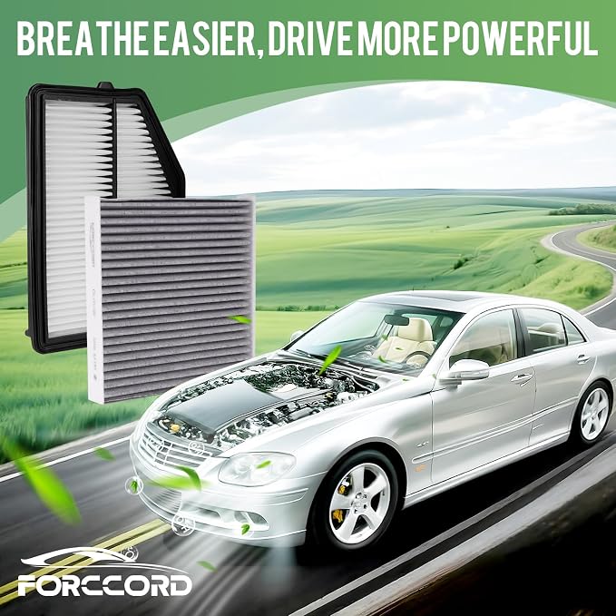 Cabin & Engine Air Filter Fit for Honda CR-V CRV 2.4L 2015-2016 Activated Carbon Cabin Filter Replacement CF10134 17220-5LA-A00 Car Accessories