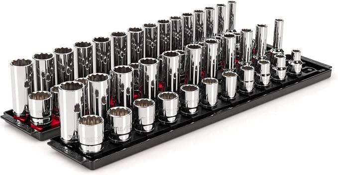 TEKTON 1/2 Inch Drive 12-Point Socket Set, 52-Piece | SHD92214