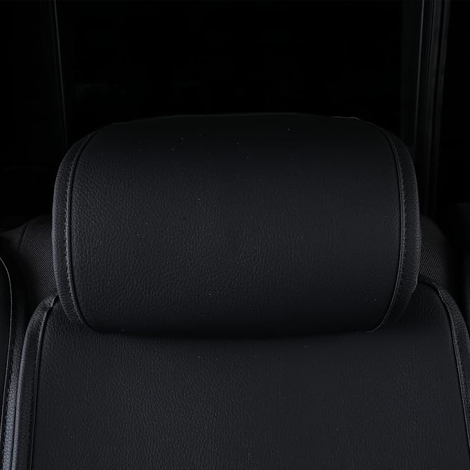 Tomatoman Tacoma Seat Covers Customized for 2005-2025 2026 Sport Extended SR V6 Pickup Truck, Waterproof Faux Leather Car Cushions(Rear Seat, Black)