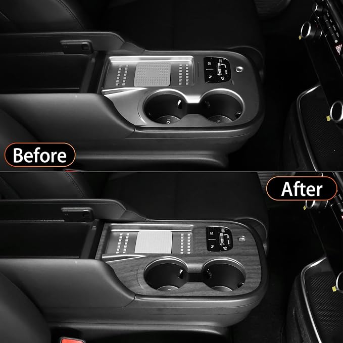 YOUTOOCAR Gear Shift Panel Cover Compatible with Hyundai IONIQ 9 Accessories (Wood Grain)