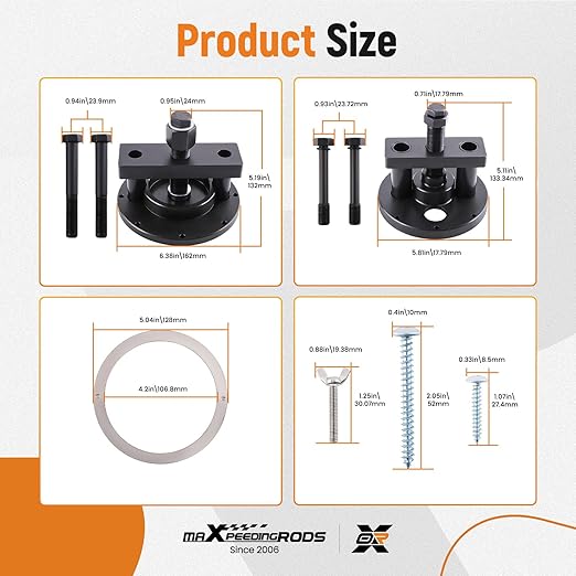 maXpeedingrods for Detroit Diesel DD13 DD15 Crankshaft Oil Seal Remover Installer Tool Kit Front & Rear Seal Tool, Replace# W470589004300 W541589023300 W541589003400