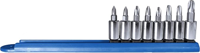 Mayhew Tools 16012 Phillips Socket Bit Set, Chrome Plated, 8-Piece