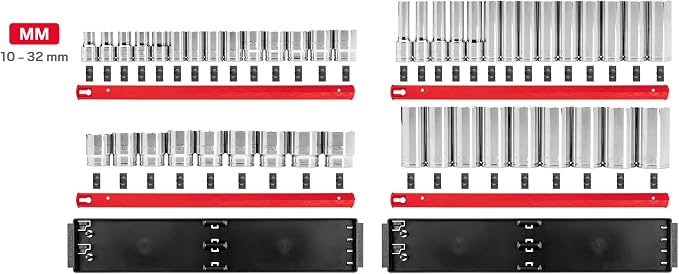 TEKTON 1/2 Inch Drive 12-Point Socket Set, 46-Piece | SHD92208