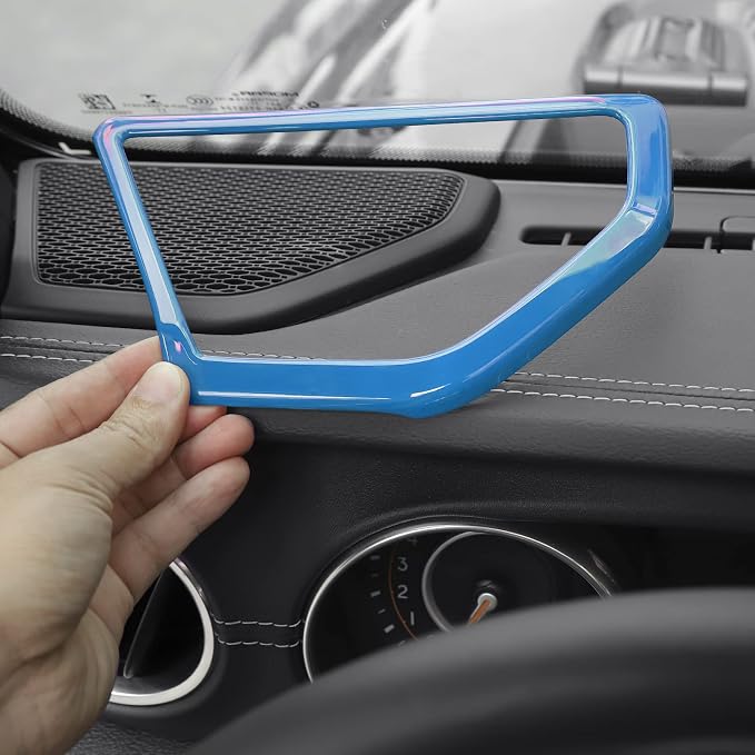 A Pillar Speaker Trim Cover & Roof Speaker Audio Trim Cover Ring Kit Decoration Interior Accessories for Jeep Wrangler JL JLU & Gladiator JT 2018-2022,Light Blue