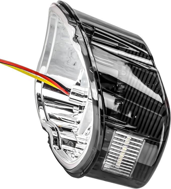 Eagle Lights Strobing LED Brake Light for Harley Davidson Motorcycles with Bottom License Plate Window - Smoked
