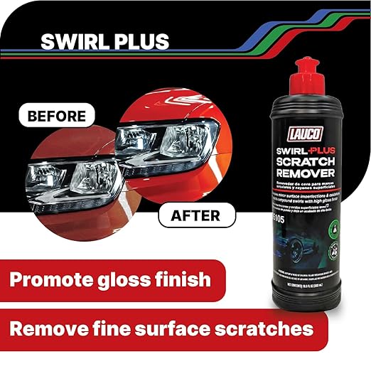 LAUCO Step 1 Rapid-Cut Automotive Polishing Compound – 32oz, Heavy-Cut Formula for Deep Scratch, Oxidation & Sanding Mark Removal, Silicone-Free & Clear-Coat Safe (1000 mL) 36101