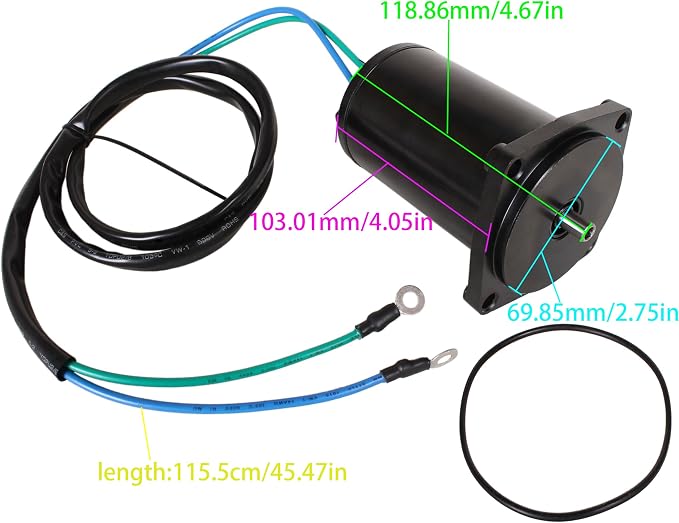 Outboard Engine 38100-87J00-0EP 38100-97E00-0ED 63111-97E05-0ED Trim Tilt Motor for Suzuki 40HP 50HP DT40C DF40 DF50 Boat Motor, 5031482 for Evinrude Johnson OMC E40 E50