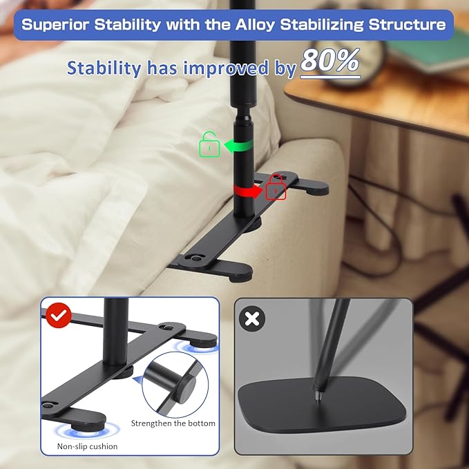 IKSTAR CPAP Hose Holder for Bed, Retractable Bedside CPAP Hose Tube Hanger, Lasts 10 Years, No Tangles, Blockage Prevention, Keep Your Air Hose Neatly Positioned for a Restful Night - Travel Ready!