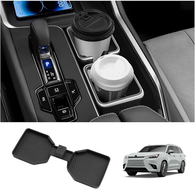 LUWU 2026 Lexus TX350 Accessories - Center Console Cup Holder Compatible with Lexus 2024 2025 2026 TX TX350/TX500h/TX500h+ Accessories Premium Silicone Cup Holder Mat 1-Pack