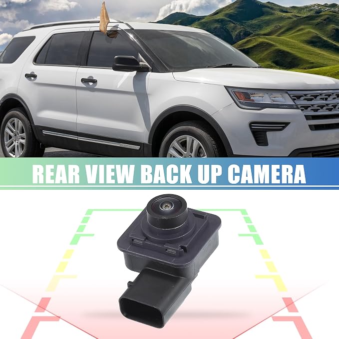 X AUTOHAUX Car Rear View Camera Car Rear View Backup Camera No.F2GT19G490CC for Ford Explorer 2016-2019 Black