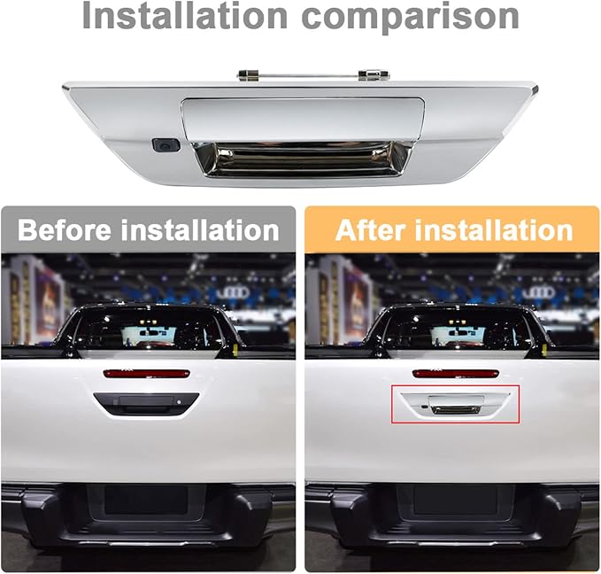 Reverse Backup Camera, Fydun 12V IP68 110° View Angle Night Vision Car Back Up Camera for 2015?2021