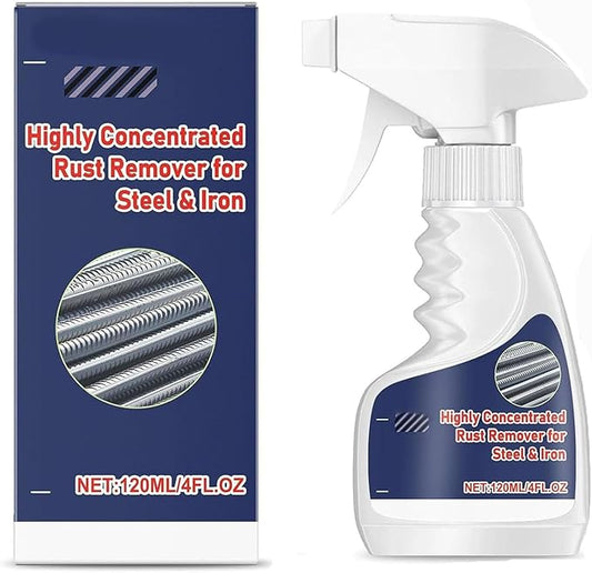 Highly Concentrated Steel Rust Remover, 2026 Upgraded Multipurpose Rust Remover Spray for Metal, Powerful Stainless Steel RustRemover, for Tools, Stainless Steel, Automotive Parts (1pcs)