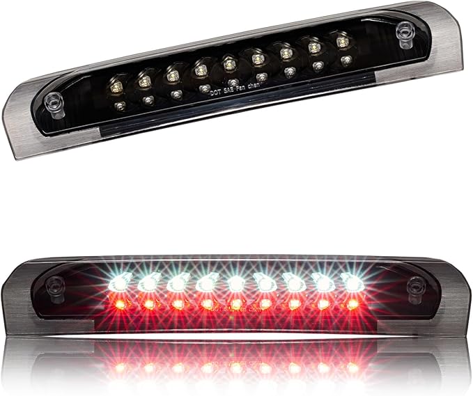 Third 3rd Brake Light, LED High Mount Stop Light Replacement for 2002 2003 2004 2005 2006 2007 2008 Dodge Ram 1500, 2003-2009 Dodge Ram 2500 3500, Rear Center Cab Roof Tail Cargo Lamp