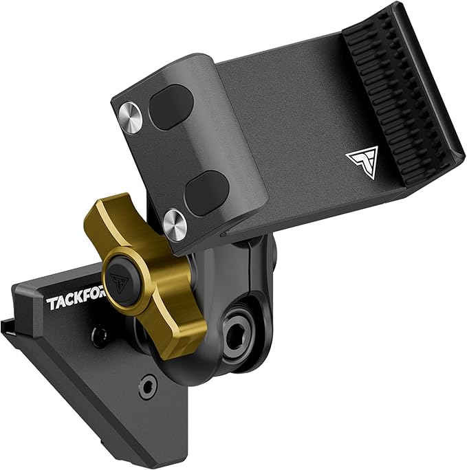 Tackform Link Vent Mount Universal Phone Holder - Compatible with 2021-2025 Ford F150 & Raptor, 2023-2025 Ford Super Duty | Aluminum | Zero Slip, Anti-Scratch | 2" Arm | Yellow