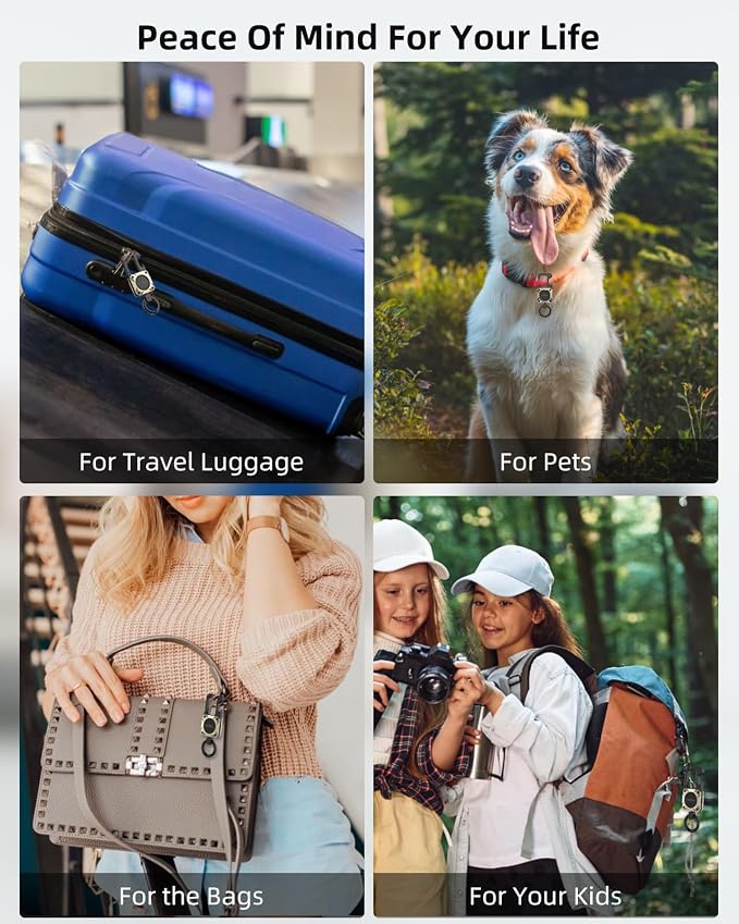 ExtreLife Keychain, Works with Apple Find My, Bottle Opener, Carabiner Car Key Chains with Gps Tracker
