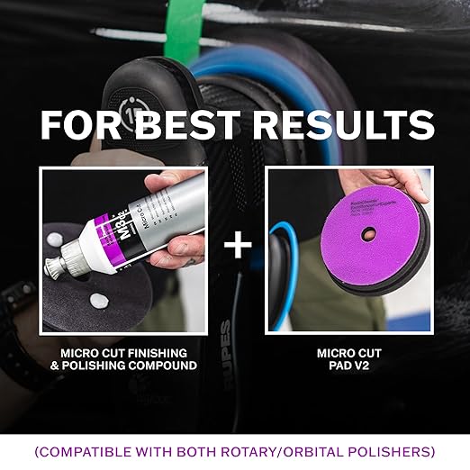 Koch-Chemie - Micro Cut Polishing Compound - Silicone Oil-Free; Permanent Removal of Holograms, Fine Scratches, and Sanding Marks to P3000 Grain Size; High Gloss Finish (250 milliliters)