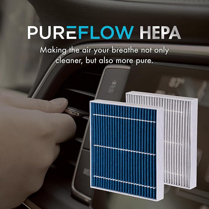 PureFlow HEPA Cabin Air Filter PC99878HX | Fits 2023-2025 Mercedes-Benz EQE 350 SUV, 2022-2025 EQS 450+, 2023-2025 EQE 350+, EQS 580 SUV, 2022-2025 EQS 580, 2023-2025 EQS 450+ SUV, Fresh Air