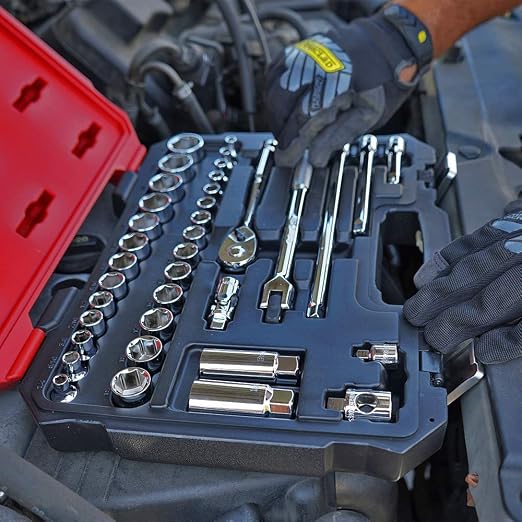 S01002 3/8" Drive 37Piece SAE & Metric Master Socket Set (1 Set)