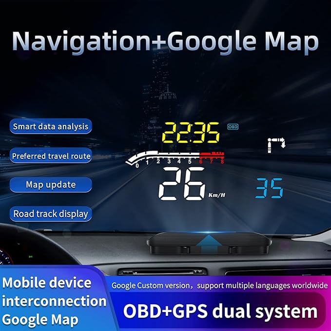 Universal HUD OBD2 Head Up Display Speed Fuel Warning Alarm OBD Scanner Electronic Car Windscreen Projector Data Diagnostic Tool
